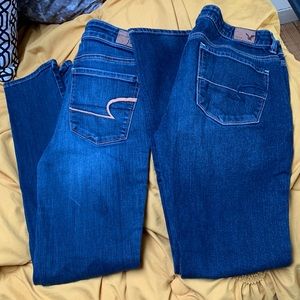Size 8 regular womens mid rise skinny American Eagle jeans